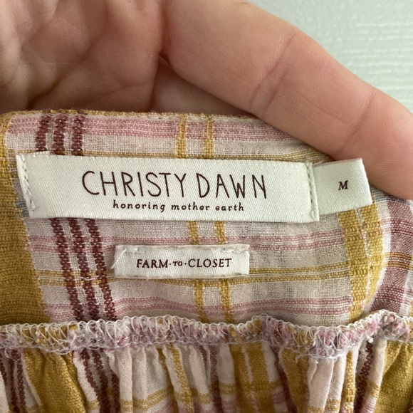 Christy Dawn Bennet dress, M, in Honey Plaid - Picture 10 of 12
